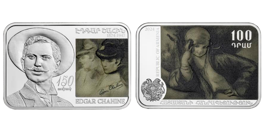 RA Silver - 2024 - 100 dram - Edgar Chahine: 150th Birth Anniversary