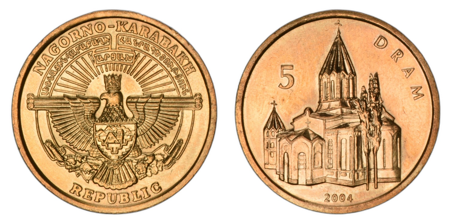 Nagorno-Karabakh - 2004 - 5 dram - Cathedral of Christ the Holy Savior