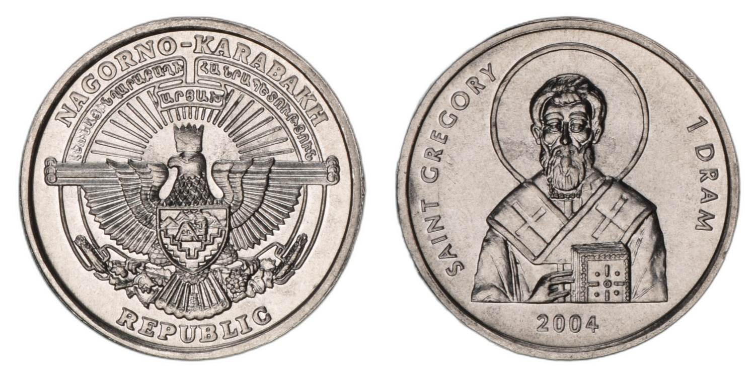 Nagorno-Karabakh - 2004 - 1 dram - Saint Gregory