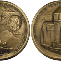 ANRO-1542a Saint Vartan's Armenian Cathedral Consecration Medal 1968, Bronze.jpg