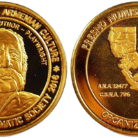 ANRO-1591 2016 William Saroyan, Fresno Numismatic Society Commemorative Bronze Medal.jpg