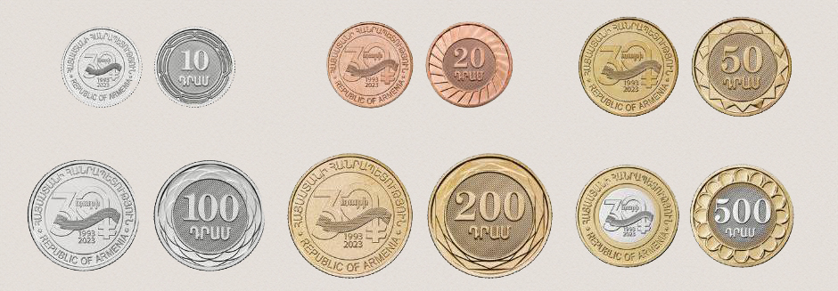 Central Bank of Armenia’s 30th Anniversary Dram Commemorative Coins