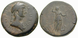 City Issue of Cilicia - Anemurium - AE 8 chalkoi - Bust / Artemis