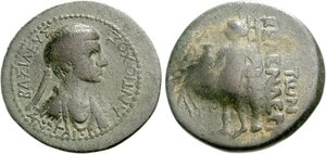 City Issue of Cilicia - Celenderis - AE 4 chalkoi - Bust of Antiochus / Apollo