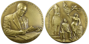 1955 Medal in Honor of José Perdigão, First Employee of the Calouste Gulbenkian Foundation