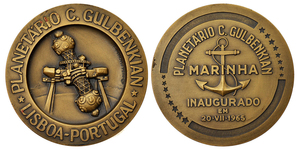 1965 Medal Commemorating the Inauguration of the Calouste Gulbenkian Planetarium, Marinha Grande