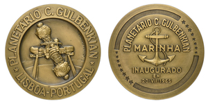 Calouste Gulbenkian Planetarium Inauguration Medal, Lisbon, 1965