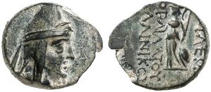 Mithradates I Callinicus - AE 4 Chalkoi - Athena