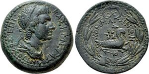 Antiochus IV &amp; Iotape - Late Series: 54 or later-ca. 65 AD - AE 4 chalkoi