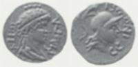 Philopappus - AE chalkous - Bust / Athena